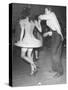 An Aircraft Worker Dancing with His Date at the Lockheed Swing Shift Dance-Peter Stackpole-Stretched Canvas