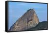 An Airliner Flies beneath Sugarloaf Mountain, Rio De Janeiro.-Jon Hicks-Framed Stretched Canvas