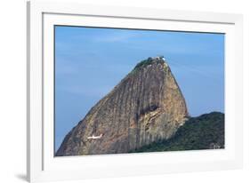 An Airliner Flies beneath Sugarloaf Mountain, Rio De Janeiro.-Jon Hicks-Framed Photographic Print