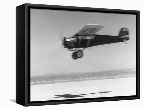 An Airplane in Flight, Speed-Blurred-J^ R^ Eyerman-Framed Stretched Canvas