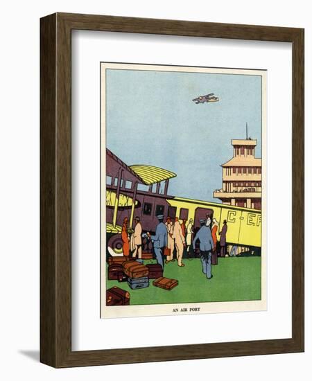 An Airport-null-Framed Art Print