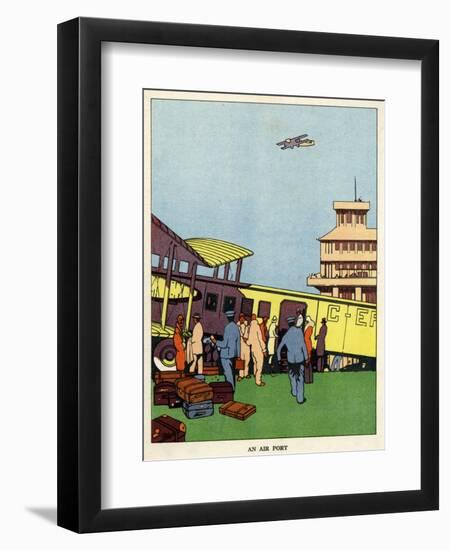 An Airport-null-Framed Art Print