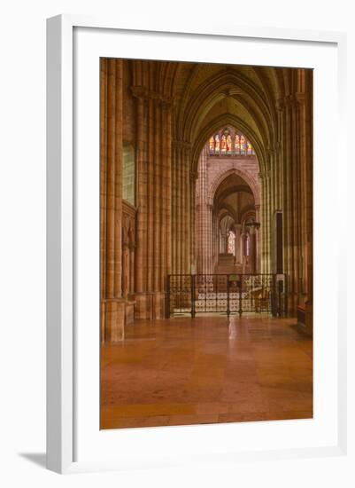 An Aisle in Saint Denis Basilica in Paris, France, Europe-Julian Elliott-Framed Photographic Print