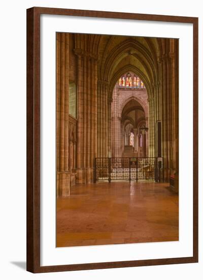 An Aisle in Saint Denis Basilica in Paris, France, Europe-Julian Elliott-Framed Photographic Print