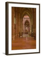 An Aisle in Saint Denis Basilica in Paris, France, Europe-Julian Elliott-Framed Photographic Print