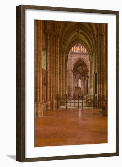 An Aisle in Saint Denis Basilica in Paris, France, Europe-Julian Elliott-Framed Photographic Print