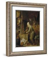 An Alchemist, 1631-1640-David Teniers the Younger-Framed Giclee Print