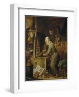 An Alchemist, 1631-1640-David Teniers the Younger-Framed Giclee Print