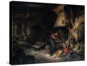 'An Alchemist,' 1661-Adriaen Van Ostade-Stretched Canvas