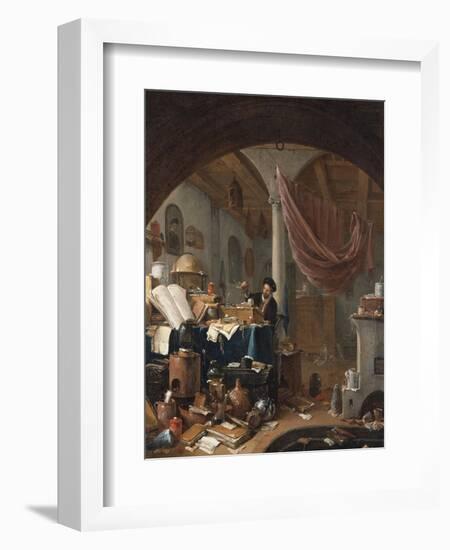 An Alchemist in His Study-Thomas Wyck-Framed Giclee Print