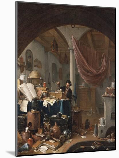 An Alchemist in His Study-Thomas Wyck-Mounted Giclee Print