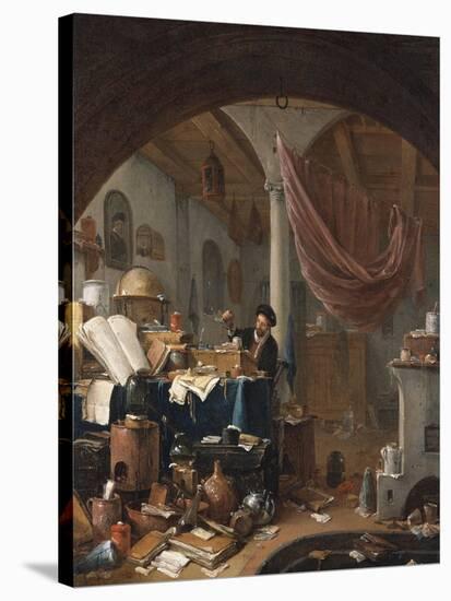 An Alchemist in His Study-Thomas Wyck-Stretched Canvas
