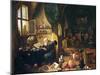 An Alchemist in His Workshop-David Teniers the Younger-Mounted Giclee Print
