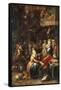 An Alchemist's Kitchen-Frans Francken the Younger-Framed Stretched Canvas