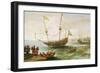 An Algerian Anchored in a Port in Barbary (Name given to the Coast of North Africa, from the 16Th T-Andries van Eertvelt-Framed Giclee Print