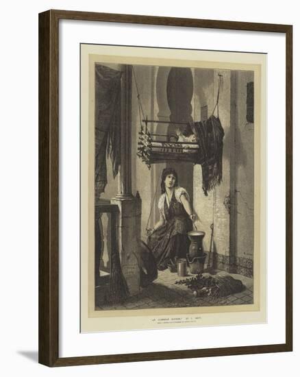 An Algerian Mother-null-Framed Giclee Print