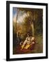 An Algerian Woman and Her Servant in a Garden, 1844-Charles Theodore Frere-Framed Giclee Print