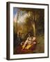 An Algerian Woman and Her Servant in a Garden-Charles Theodore Frere-Framed Giclee Print