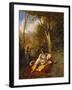 An Algerian Woman and Her Servant in a Garden-Charles Theodore Frere-Framed Giclee Print