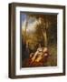 An Algerian Woman and Her Servant in a Garden-Charles Theodore Frere-Framed Giclee Print