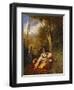 An Algerian Woman and Her Servant in a Garden-Charles Theodore Frere-Framed Premium Giclee Print