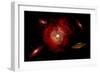 An Alien Flying Saucer Traveling Through the Vastness of Outer Space-null-Framed Premium Giclee Print