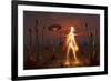 An Alien Light Being-null-Framed Art Print