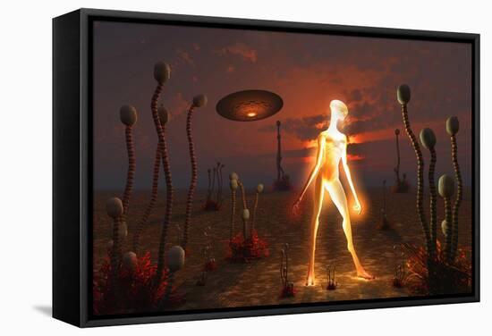 An Alien Light Being-null-Framed Stretched Canvas