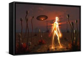 An Alien Light Being-null-Framed Stretched Canvas