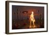 An Alien Light Being-null-Framed Premium Giclee Print