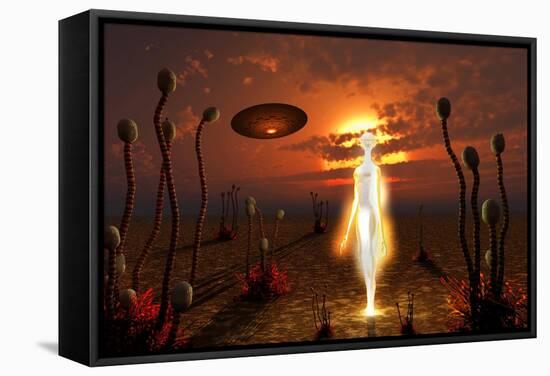 An Alien Light Being-null-Framed Stretched Canvas