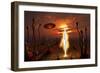 An Alien Light Being-null-Framed Art Print