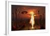 An Alien Light Being-null-Framed Art Print