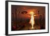 An Alien Light Being-null-Framed Art Print