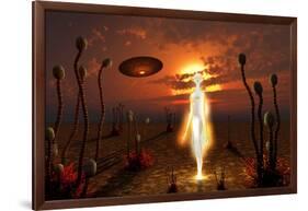 An Alien Light Being-null-Framed Art Print