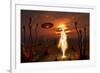 An Alien Light Being-null-Framed Art Print