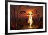 An Alien Light Being-null-Framed Art Print