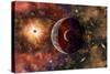 An Alien Planet and its Moon in Orbit around a Red Giant Star-null-Stretched Canvas