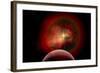 An Alien Planet and its Nebulous Sun-null-Framed Art Print