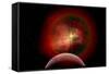 An Alien Planet and its Nebulous Sun-null-Framed Stretched Canvas