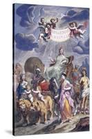 An Allegorical Plate with Title-Joan Blaeu-Stretched Canvas