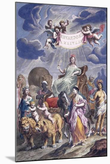 An Allegorical Plate with Title-Joan Blaeu-Mounted Giclee Print