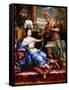 An Allegory of America Paying Homage to Europe-Pierre Mignard-Framed Stretched Canvas