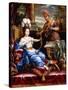 An Allegory of America Paying Homage to Europe-Pierre Mignard-Stretched Canvas