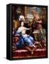 An Allegory of America Paying Homage to Europe-Pierre Mignard-Framed Stretched Canvas