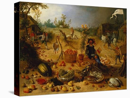 An Allegory of Autumn-Sebastian Vrancx-Stretched Canvas