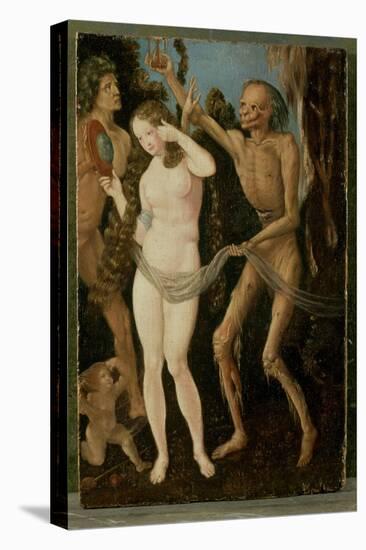 An Allegory of Death and Beauty-Hans Baldung Grien-Stretched Canvas