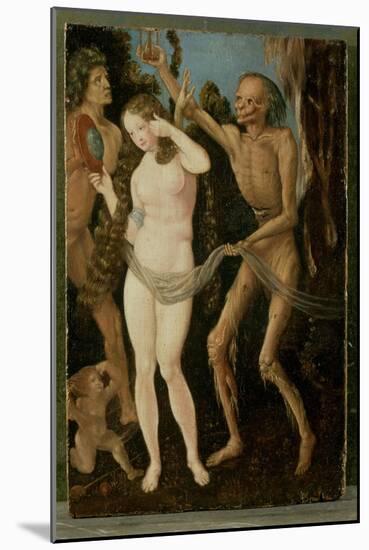 An Allegory of Death and Beauty-Hans Baldung Grien-Mounted Giclee Print