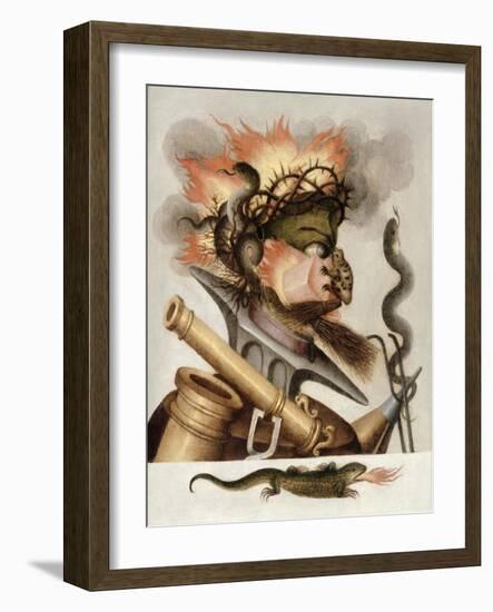 An Allegory of Fire-Giuseppe Arcimboldo-Framed Giclee Print