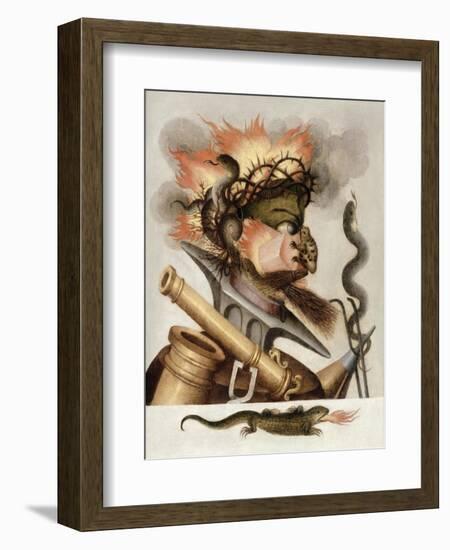 An Allegory of Fire-Giuseppe Arcimboldo-Framed Giclee Print